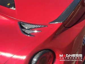 Alfa Romeo 4C Carbon Fiber Rear Extreme Air Extractor Set - Spyder